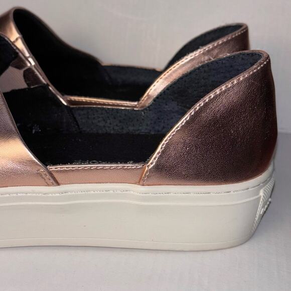 Rebecca Minkoff rose gold metallic nana leather slip on sneakers women's 8.5 - Picture 10 of 16